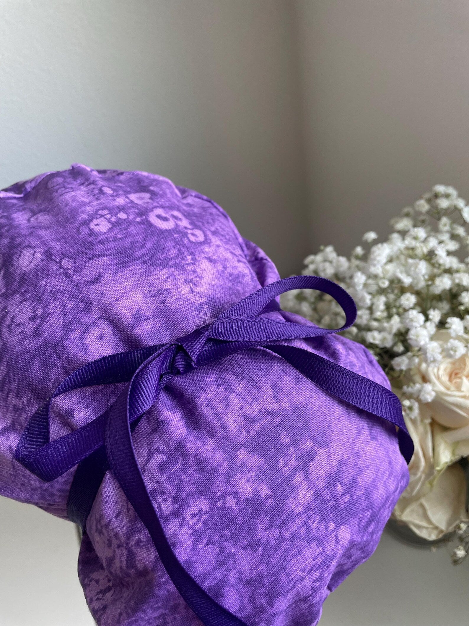 Purple Cotton scrub Cap