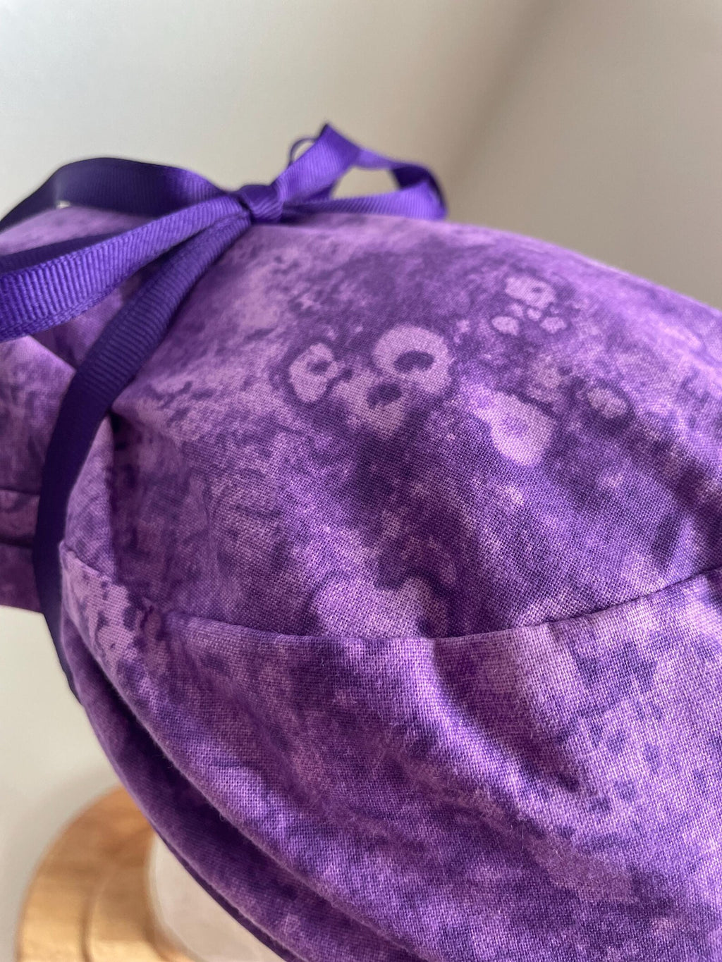 Purple Cotton scrub Cap