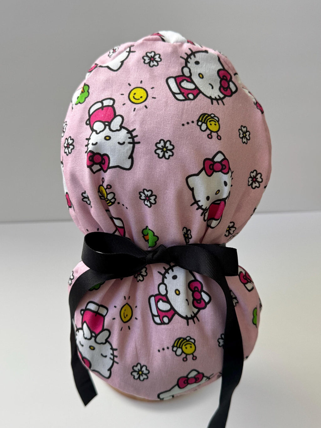 Cute Kitty Inspired Ponytail Scrub Cap