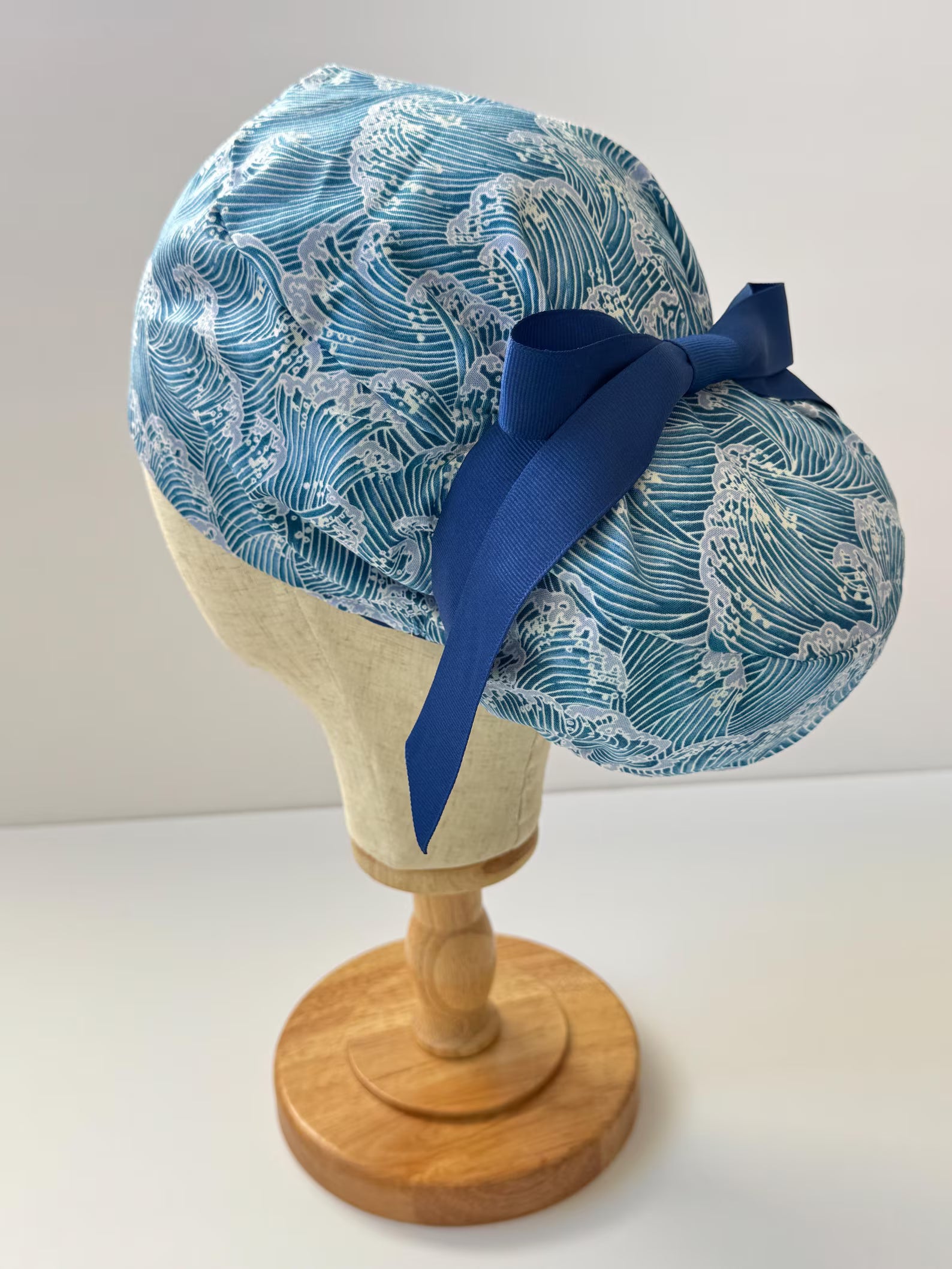 Japanese Wave Inspired Scrub Cap