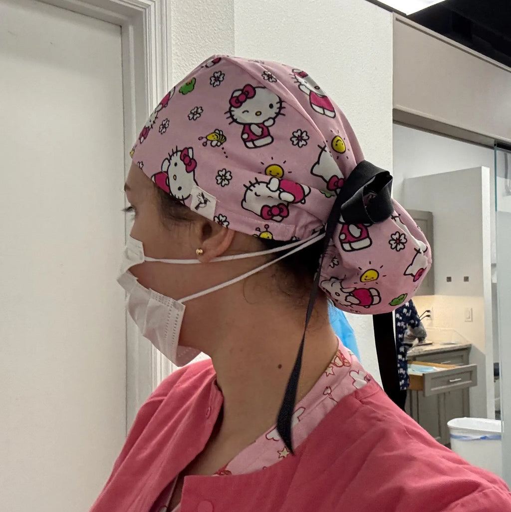 Kitty Inspired Scrub Cap