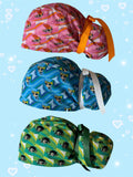 Cute Cartoon Power Trio Inspired Scrub Cap