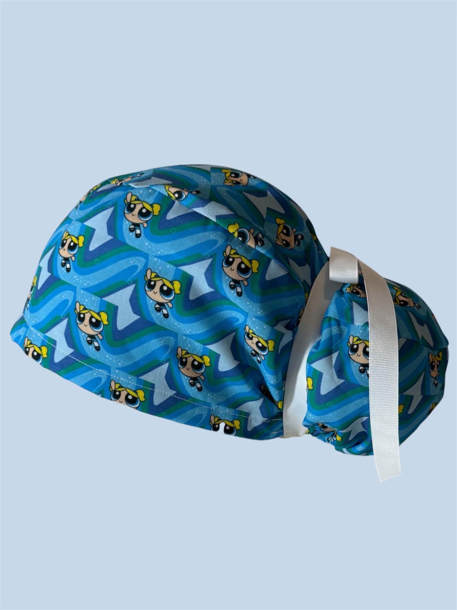 Cute Cartoon Power Trio Inspired Scrub Cap