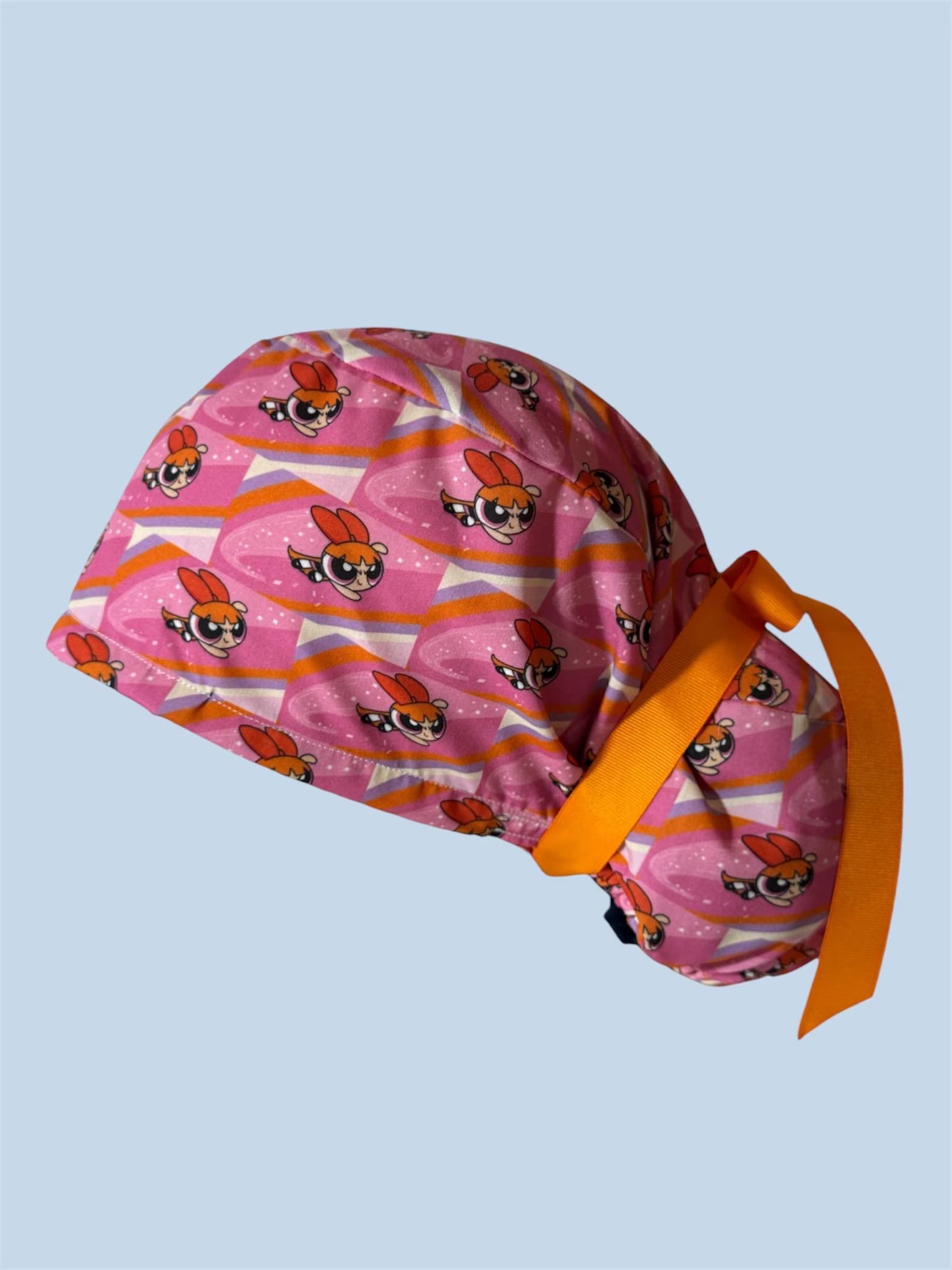 Cute Cartoon Power Trio Inspired Scrub Cap