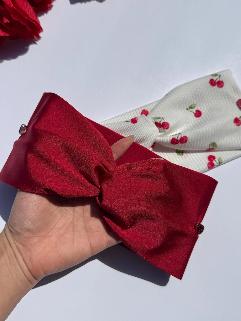 Handmade Button Headbands Set of 2