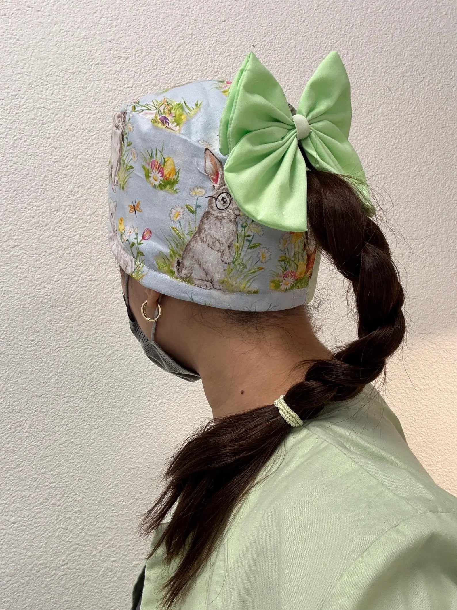 Coquette Bow Scrub Cap