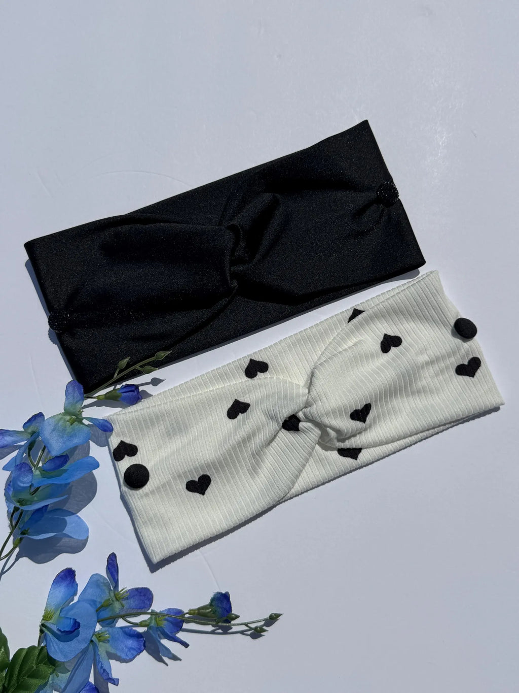Handmade Button Headbands Set of 2