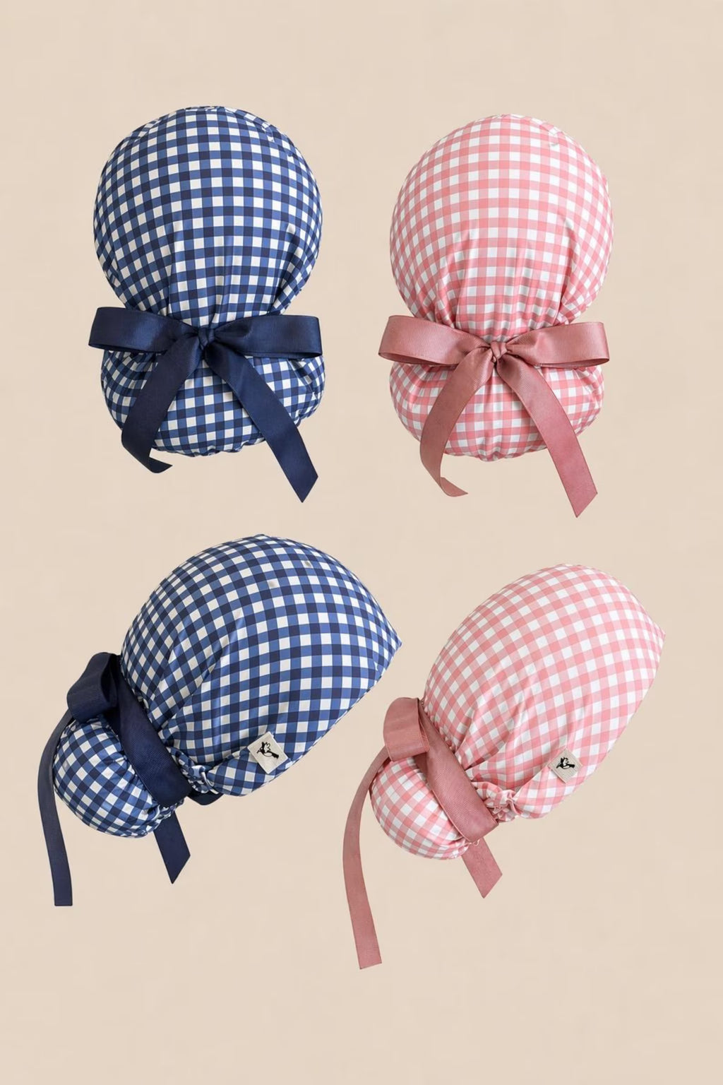 Gingham Scrub Cap