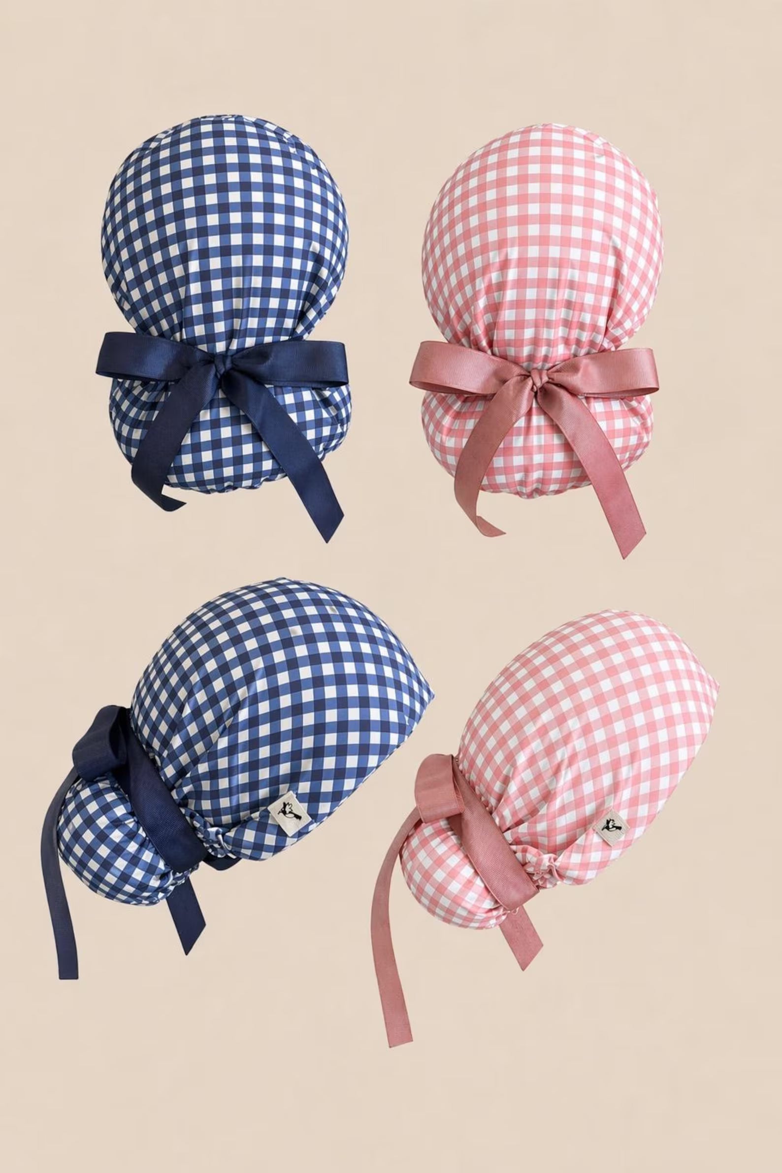 Gingham Scrub Cap