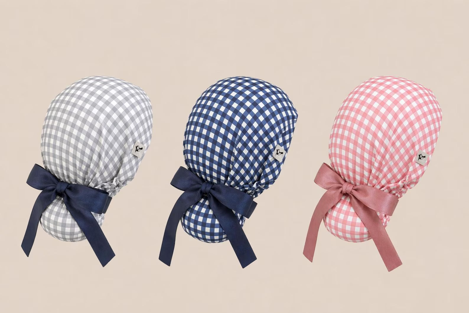 Gingham Scrub Cap