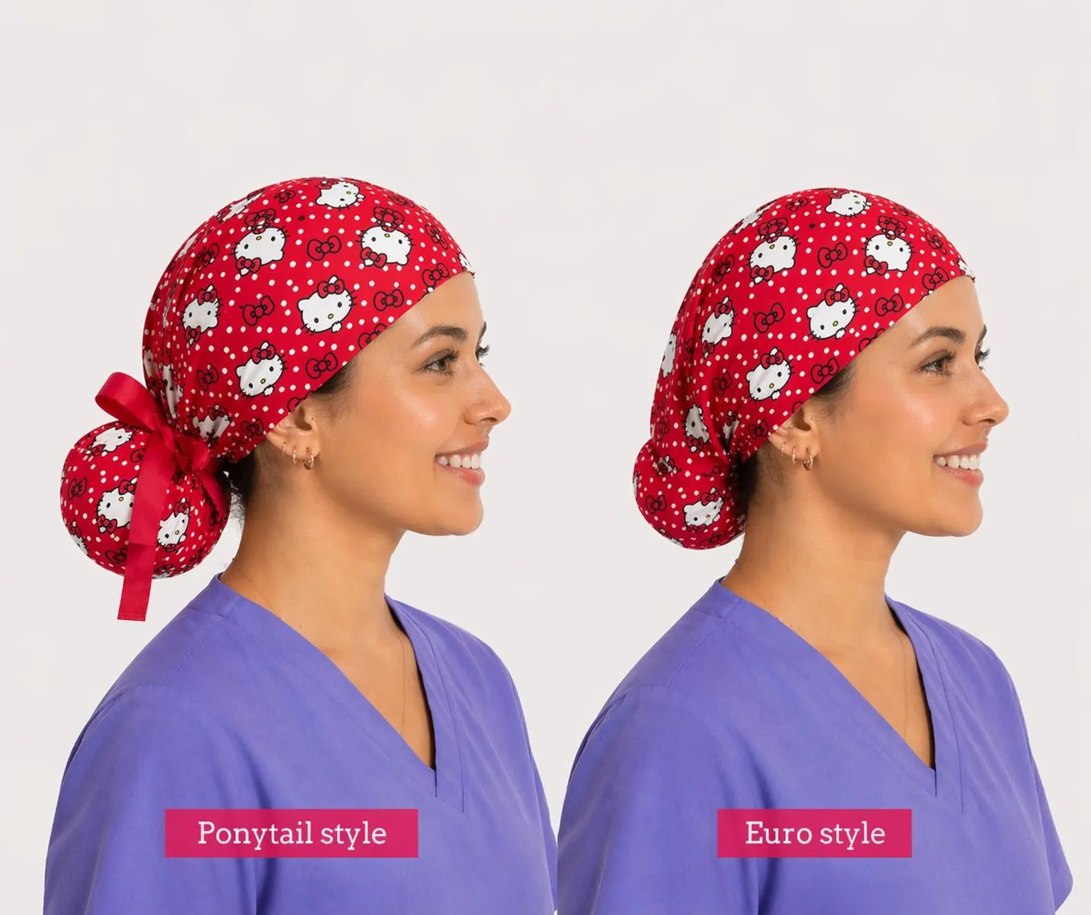 Kitty Inspired Scrub Cap