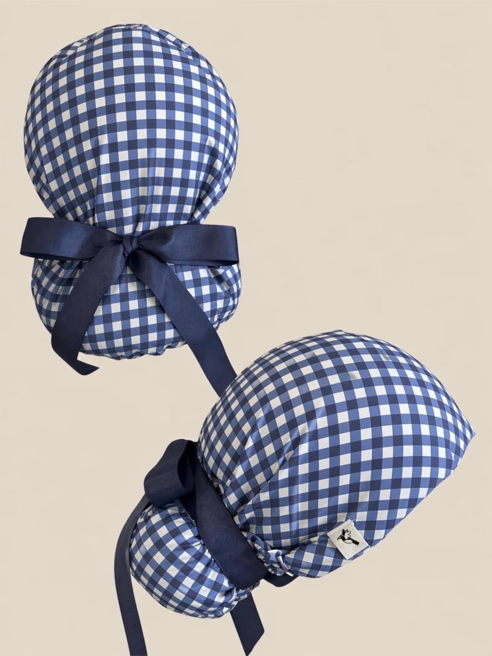 Gingham Scrub Cap