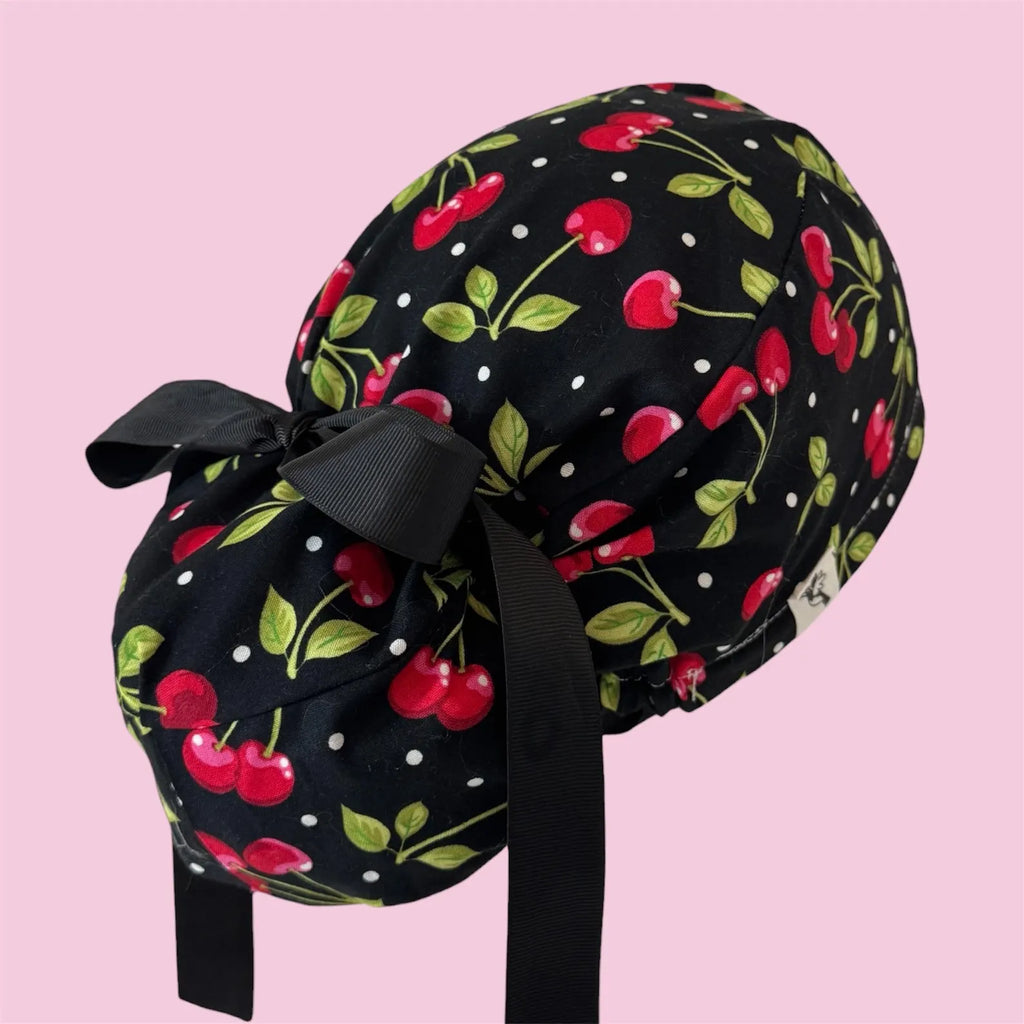 Cherry Scrub Cap