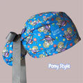 Y2K Inspired Blue Scrub Cap