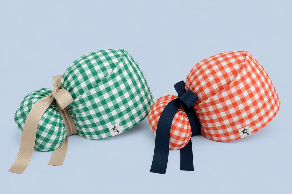Gingham Scrub Cap