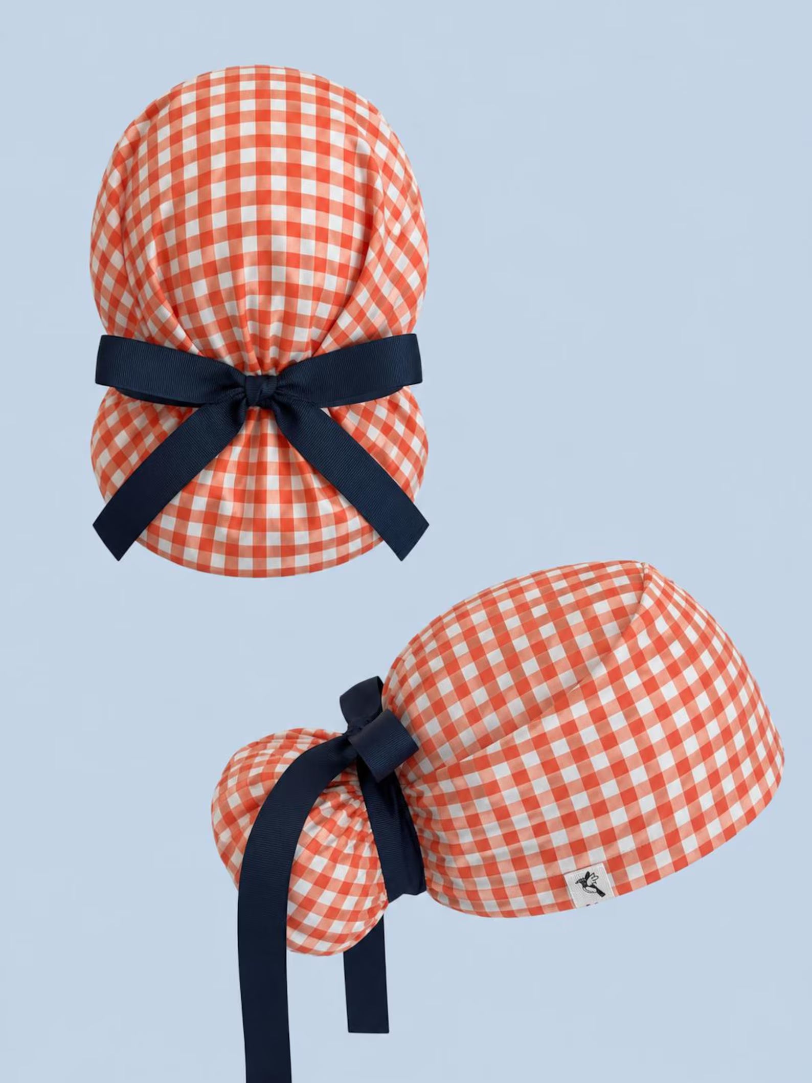 Gingham Scrub Cap