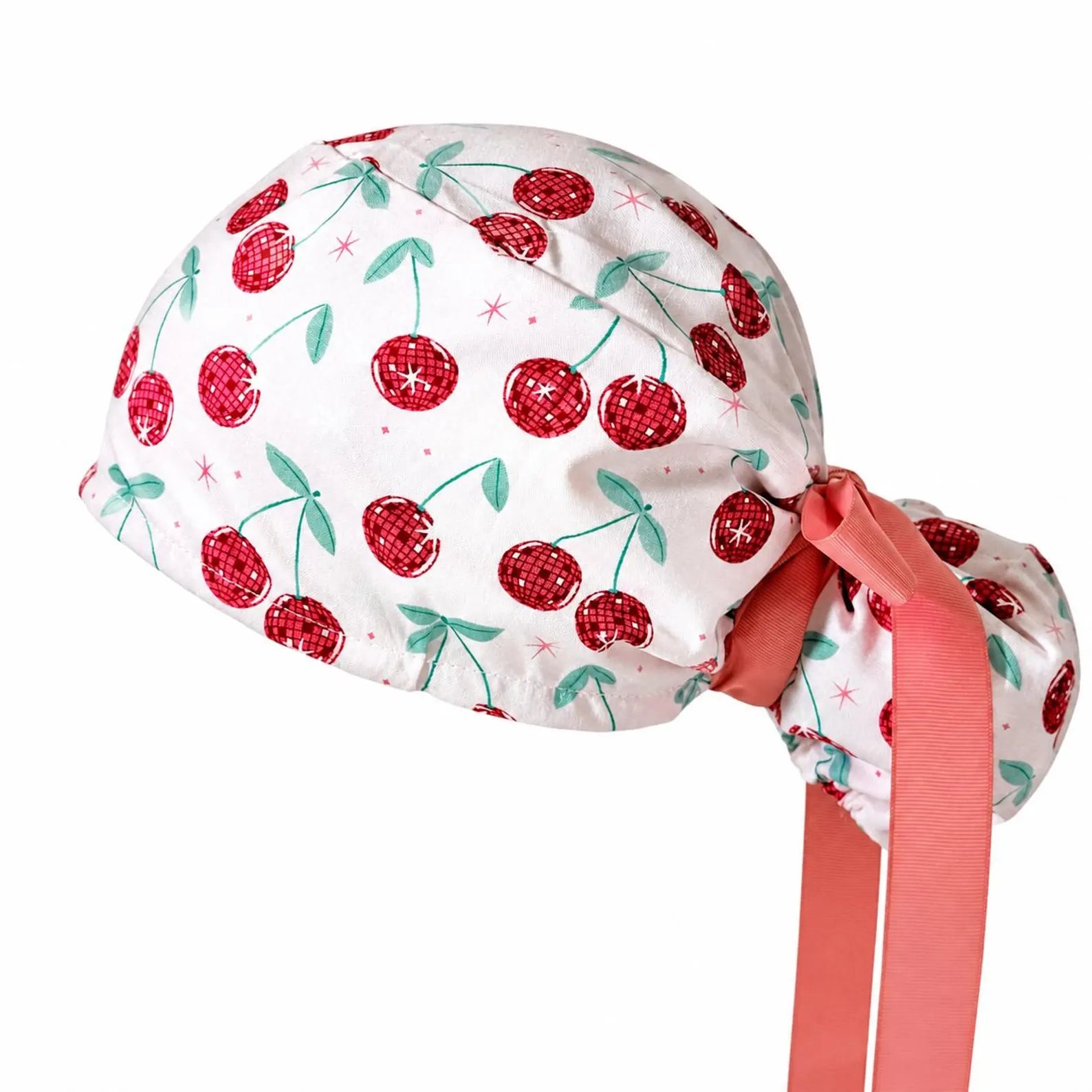 Cherry Scrub Cap