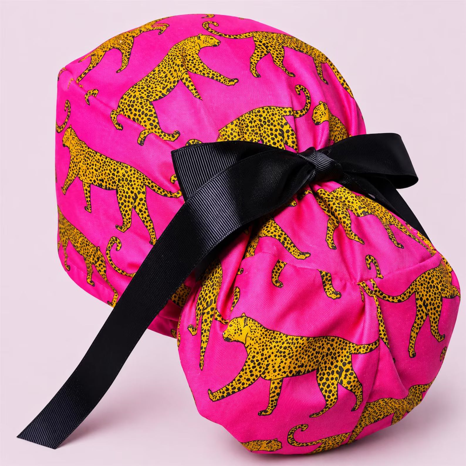 Pink Leopard Scrub Cap
