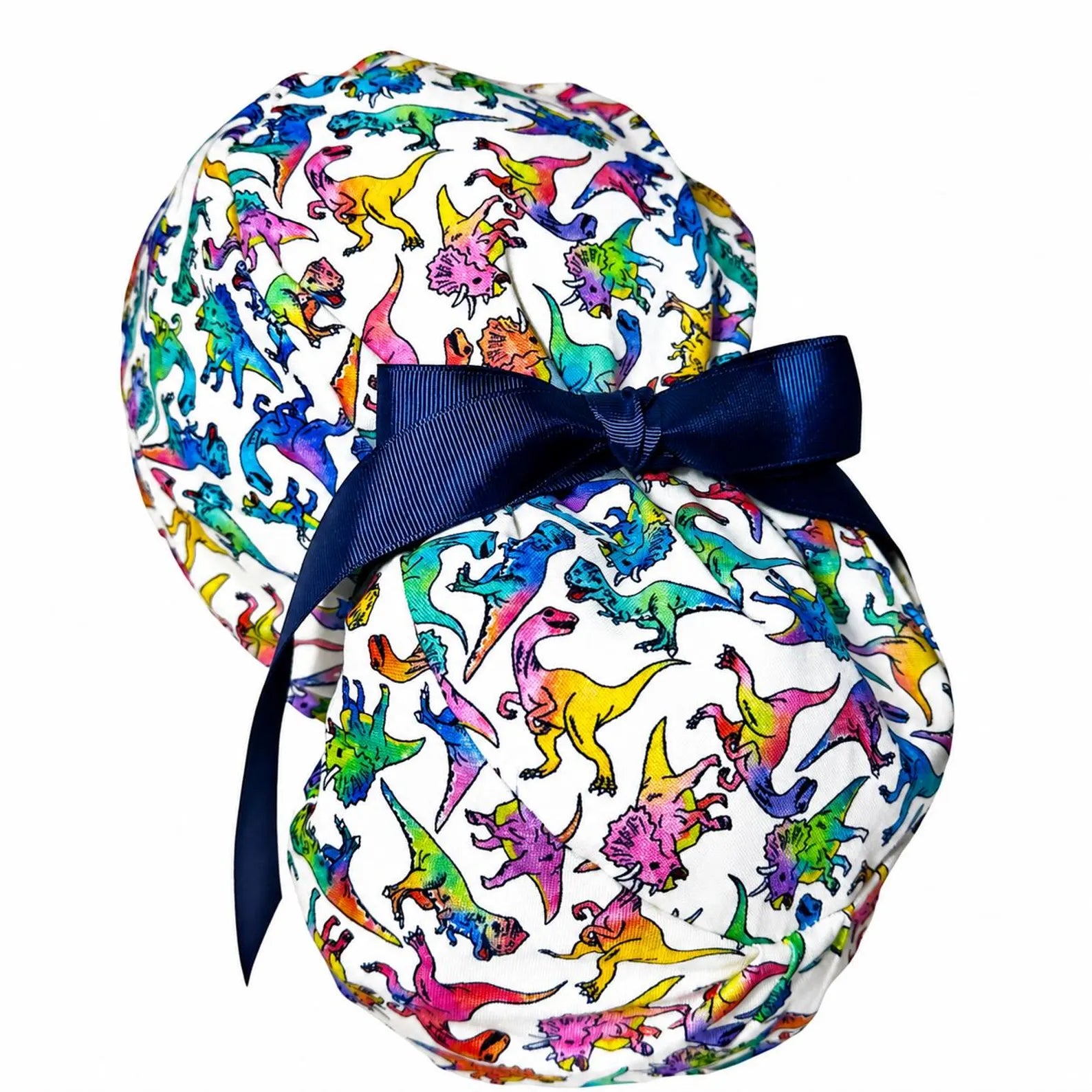 Colorful Dinosaur Scrub Cap