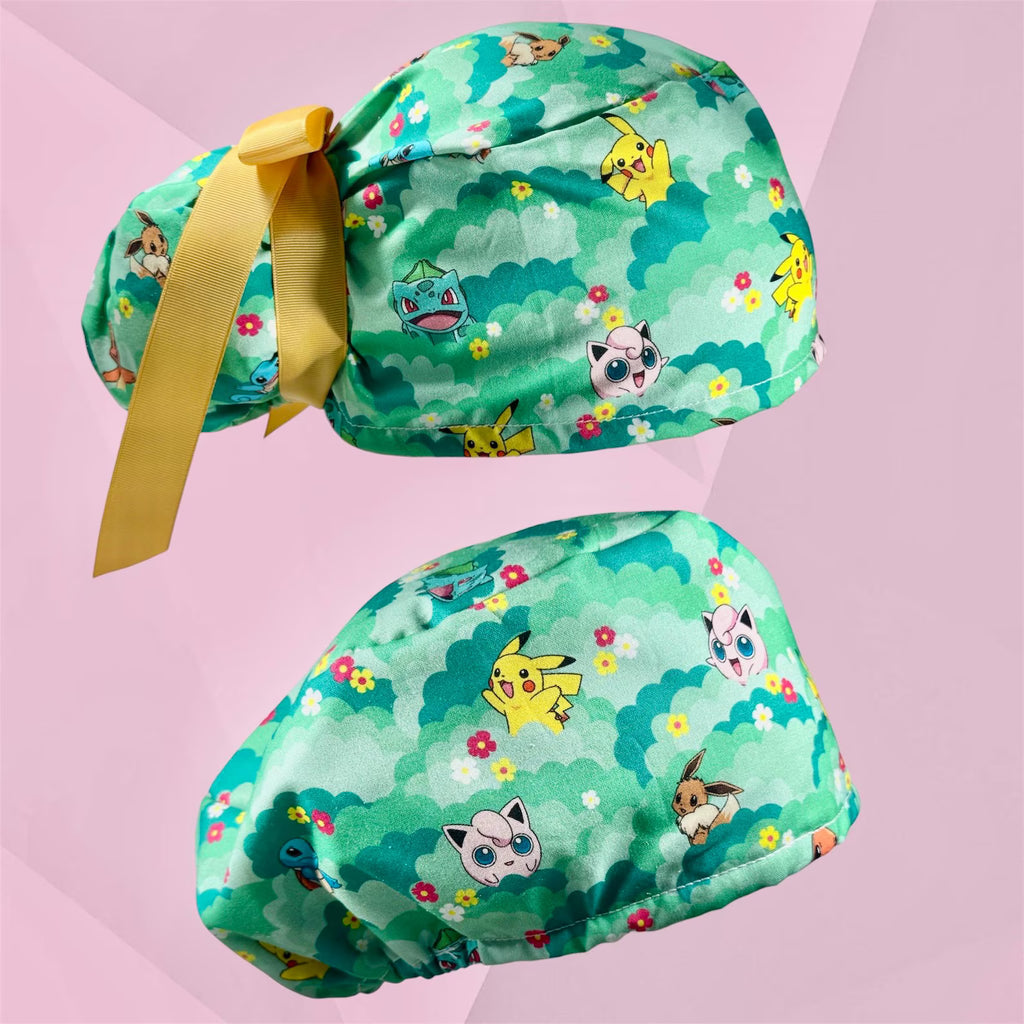 Pocket Monster Inspired Scrub Cap