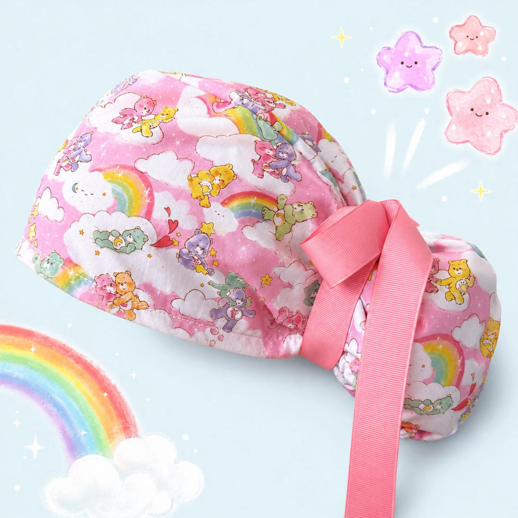 Cute Rainbow Bear Scrub Cap
