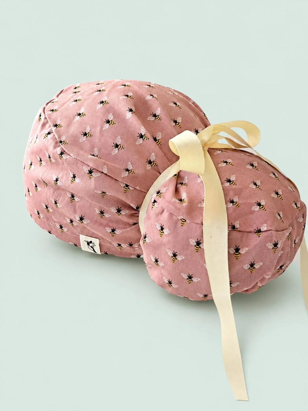 Vintage Pink Bee Scrub Cap