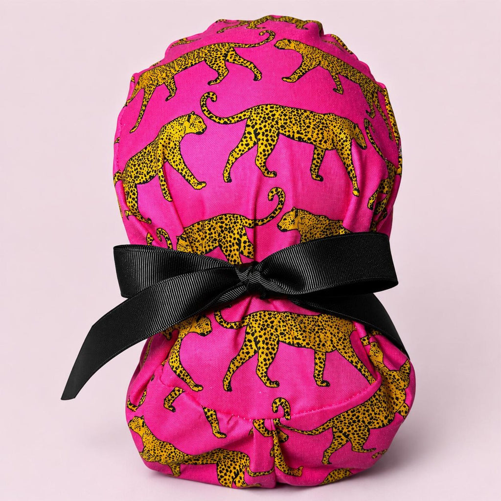 Pink Leopard Scrub Cap
