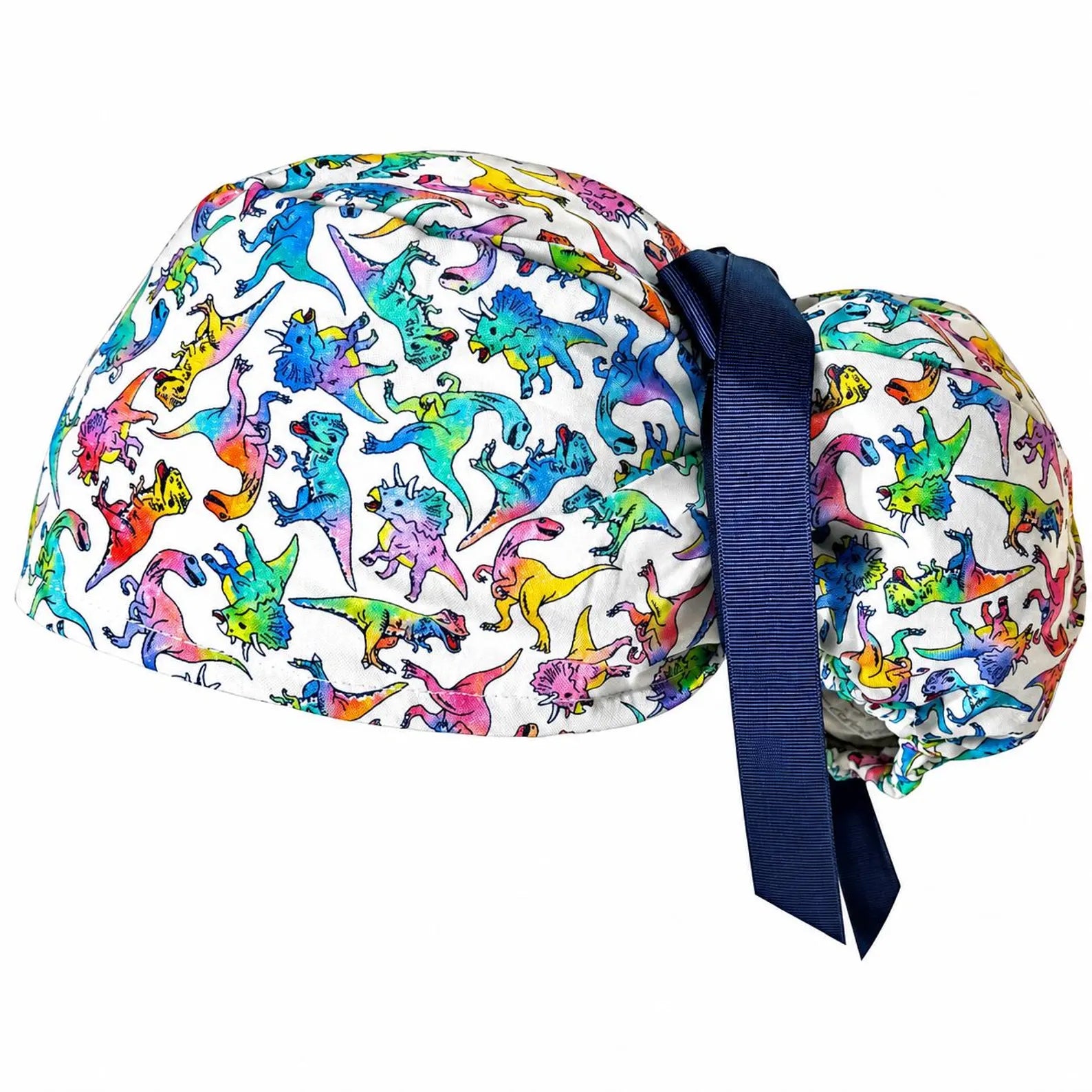 Colorful Dinosaur Scrub Cap