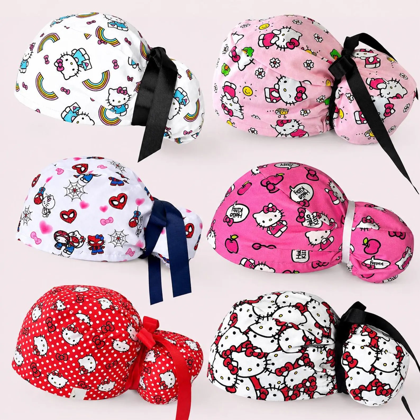Kitty Inspired Scrub Cap