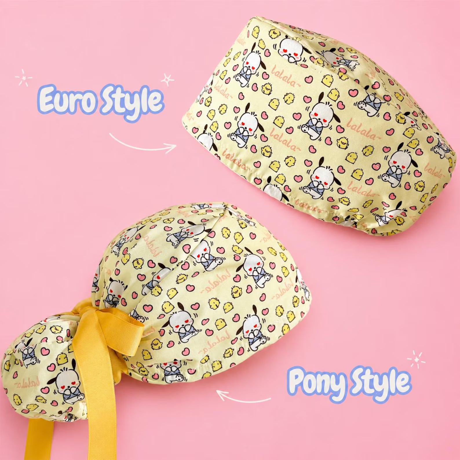 Cute Puppy Inspired Scrub Cap