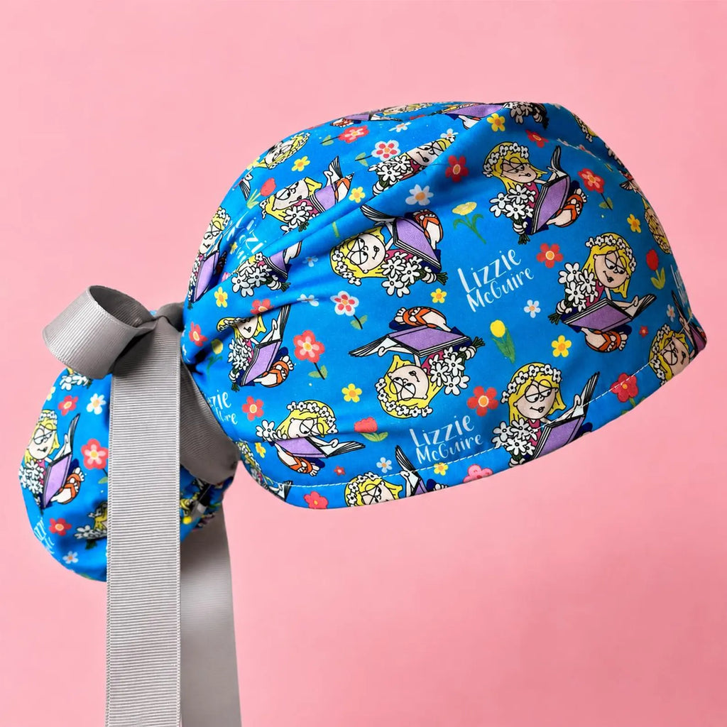 Y2K Inspired Blue Scrub Cap