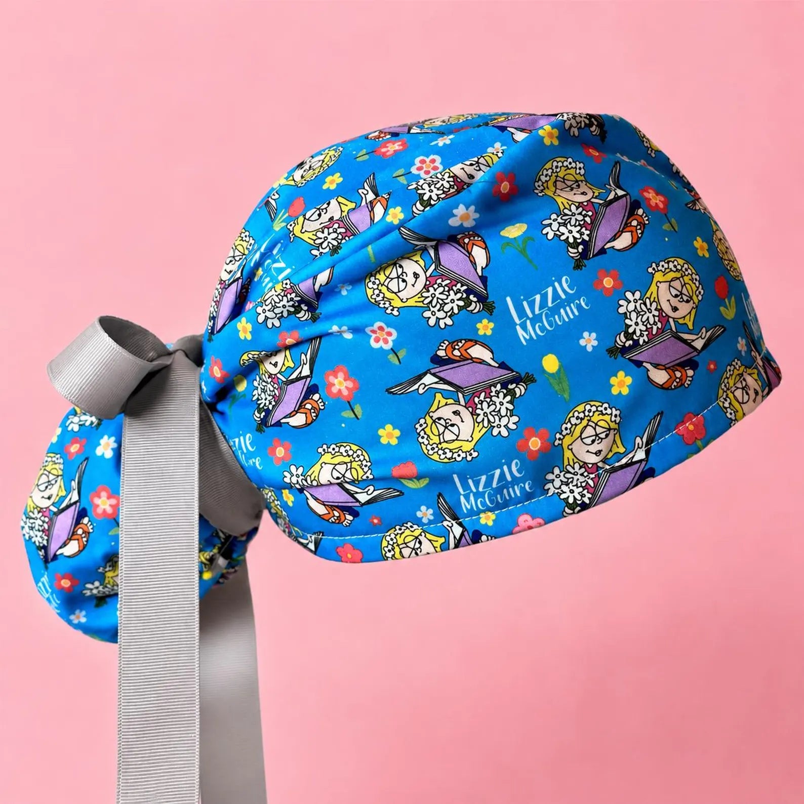 Y2K Inspired Blue Scrub Cap