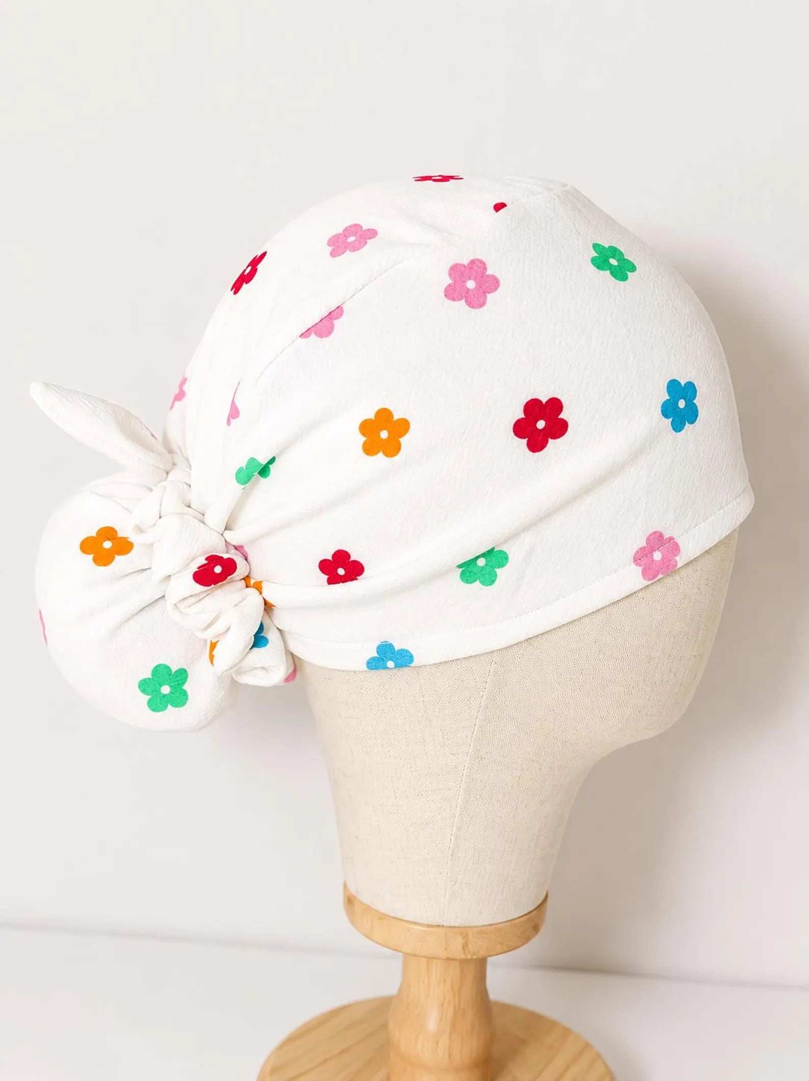 Stretch Euro Scrub Cap with Matching Scrunchie