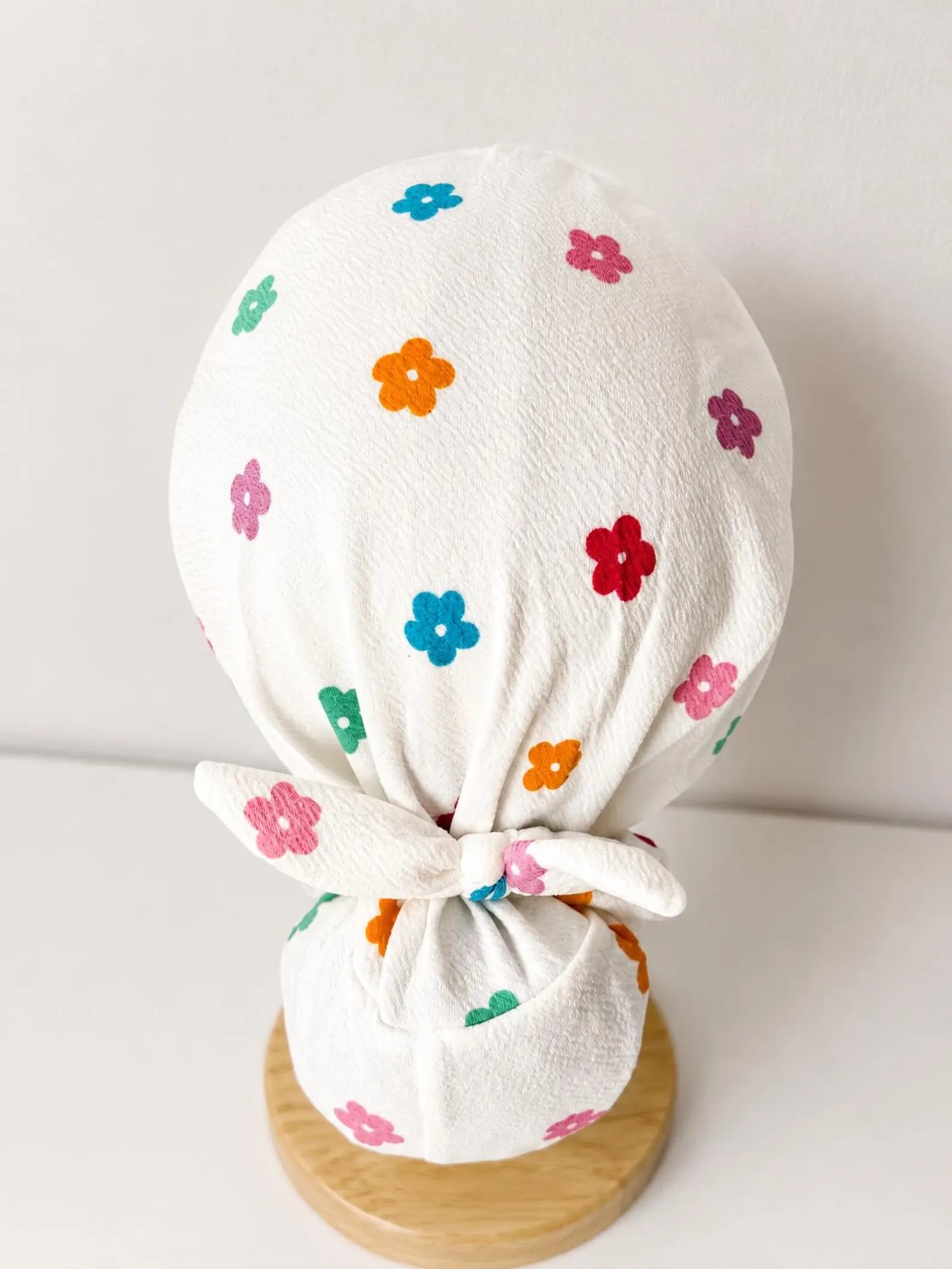 Stretch Euro Scrub Cap with Matching Scrunchie
