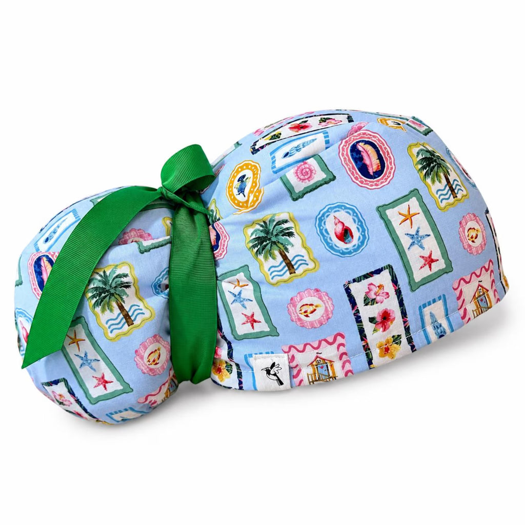 Coastal Postage Scrub Cap