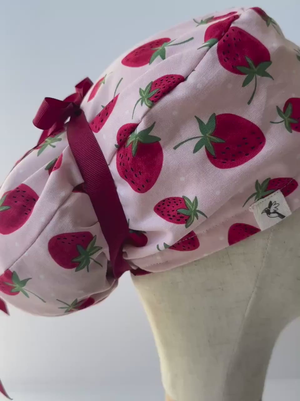 Strawberry Scrub Cap
